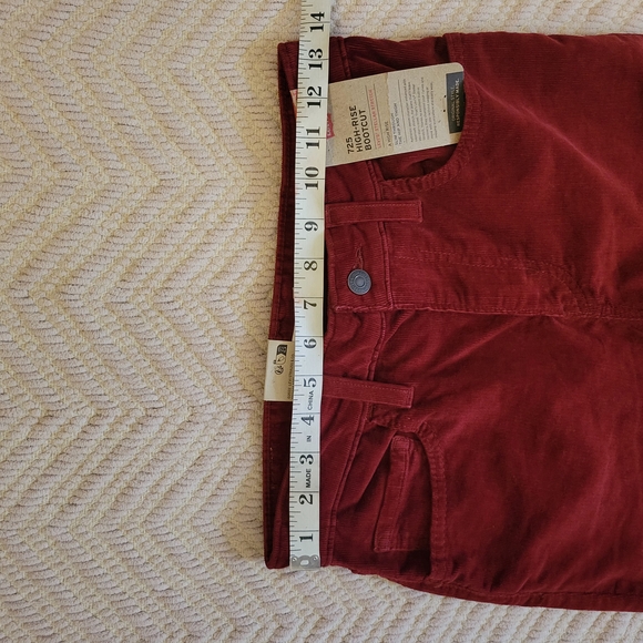 LEVI'S 725 High Rise Bootcut Corduroy Pants NEW - Picture 7 of 11
